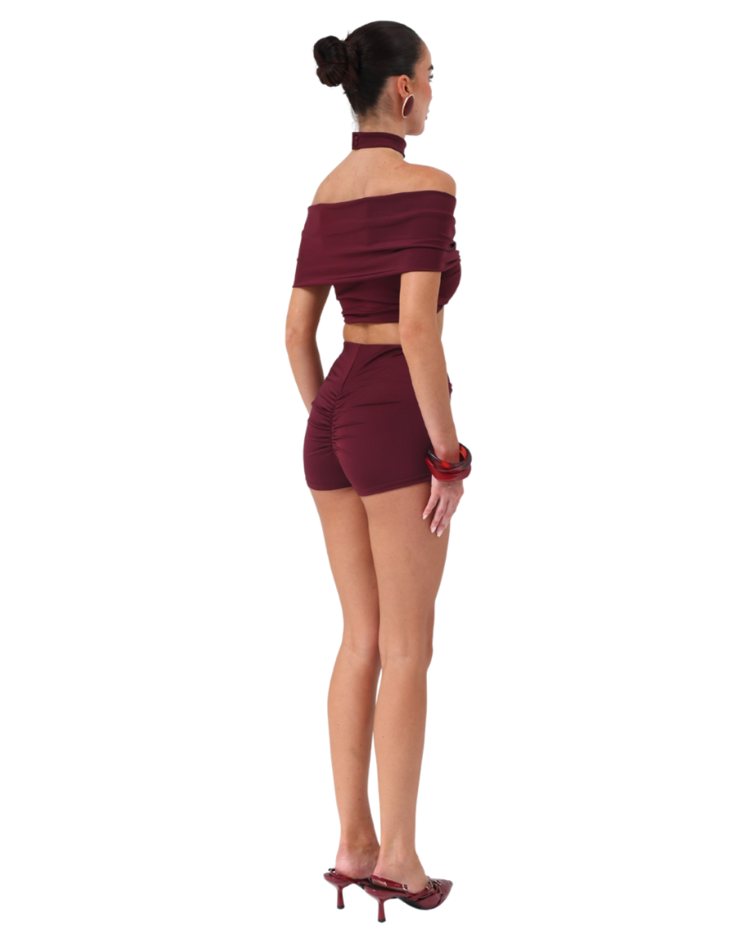 Neveah Shorts Burgundy PRE ORDER