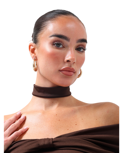Macy Crop & Choker Chocolate PRE ORDER