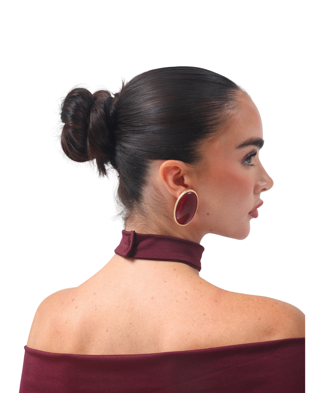 Neveah Bandeau & Choker Burgundy PRE ORDER