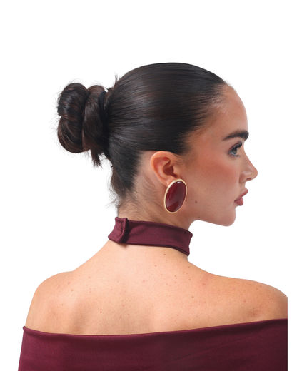 Neveah Bandeau & Choker Burgundy PRE ORDER